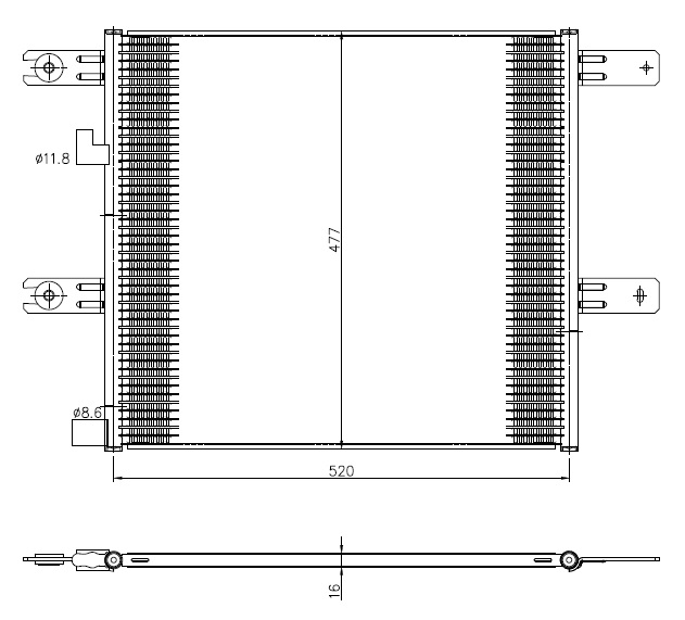 Airco condensor NRF 350508