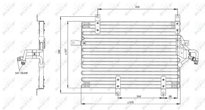 NRF Airco condensor 35052