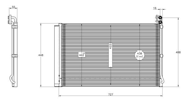 NRF Airco condensor 350608
