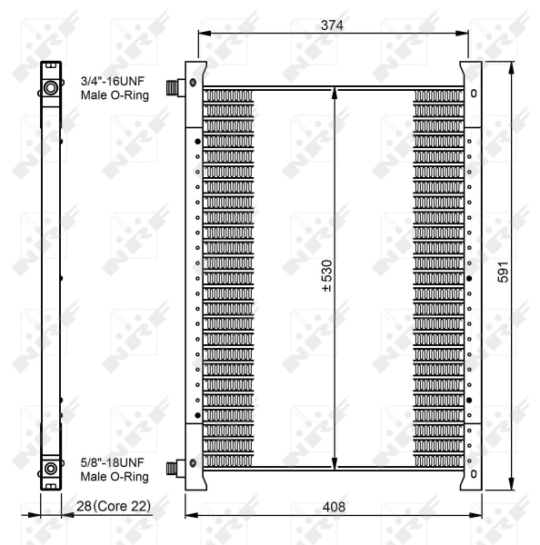 Airco condensor NRF 35064