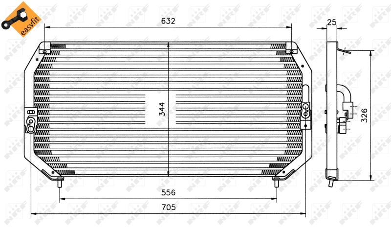 NRF Airco condensor 35193