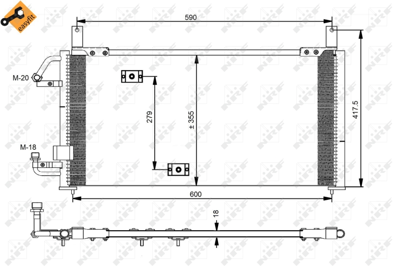 Airco condensor NRF 35197