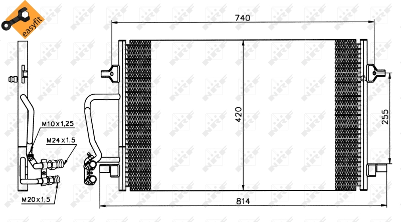 NRF Airco condensor 35226