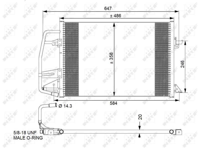 Airco condensor NRF 35251