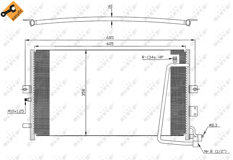 NRF Airco condensor 35269