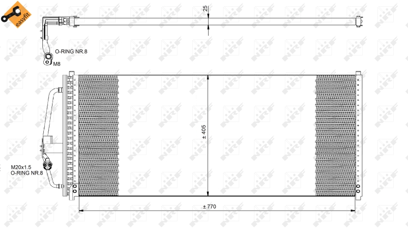 NRF Airco condensor 35277