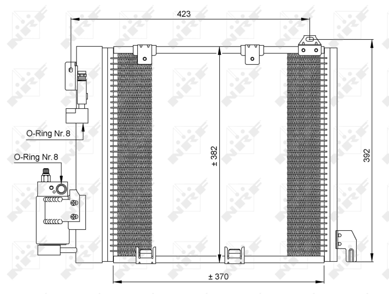 NRF Airco condensor 35302