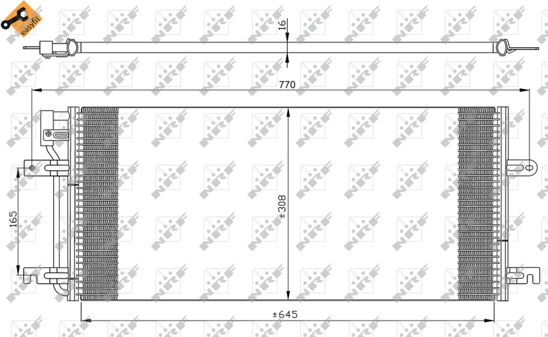 NRF Airco condensor 35316