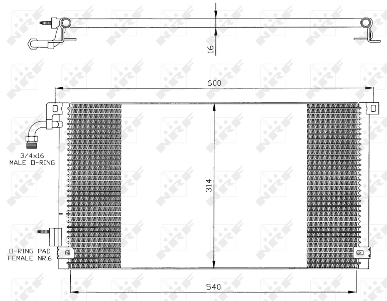 Airco condensor NRF 35328