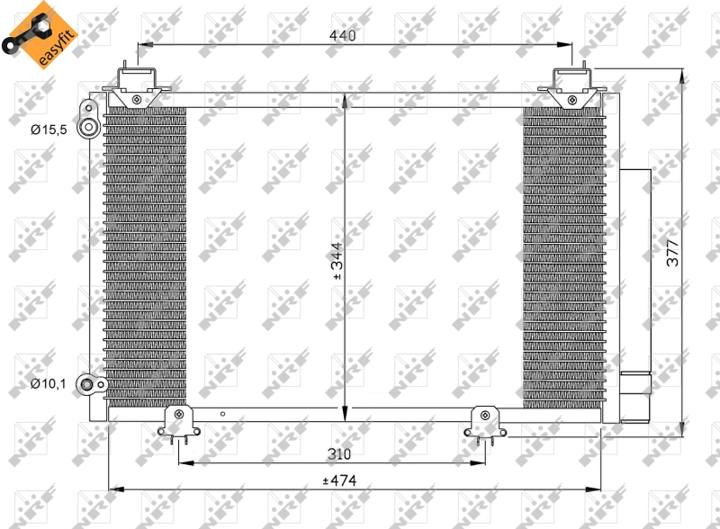 NRF Airco condensor 35333