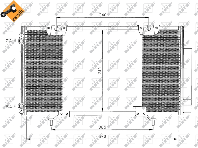 NRF Airco condensor 35337