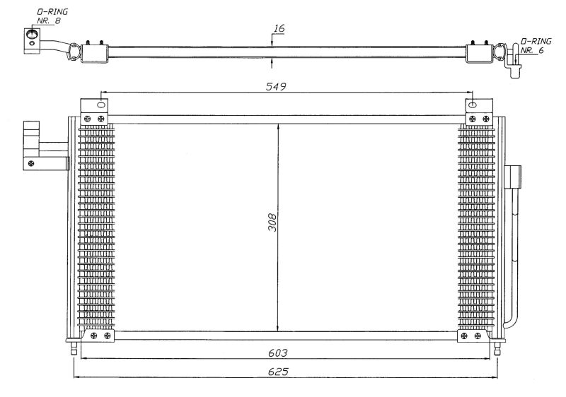 Airco condensor NRF 35341