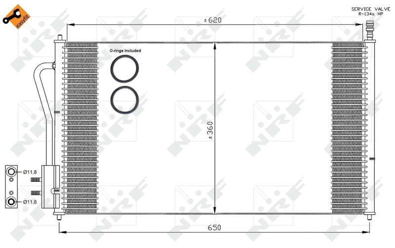 NRF Airco condensor 35345