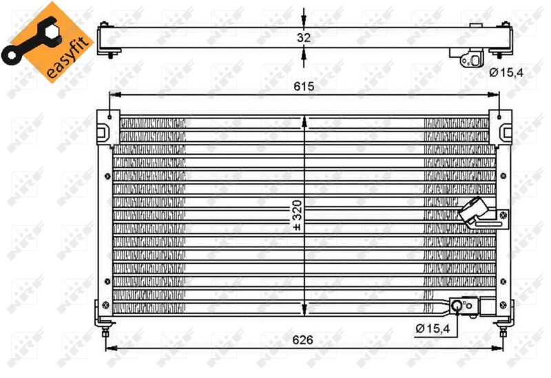 Airco condensor NRF 35348