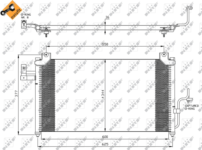 NRF Airco condensor 35356