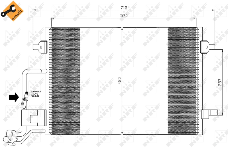 NRF Airco condensor 35359