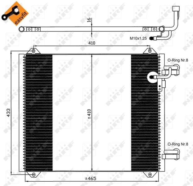 NRF Airco condensor 35362