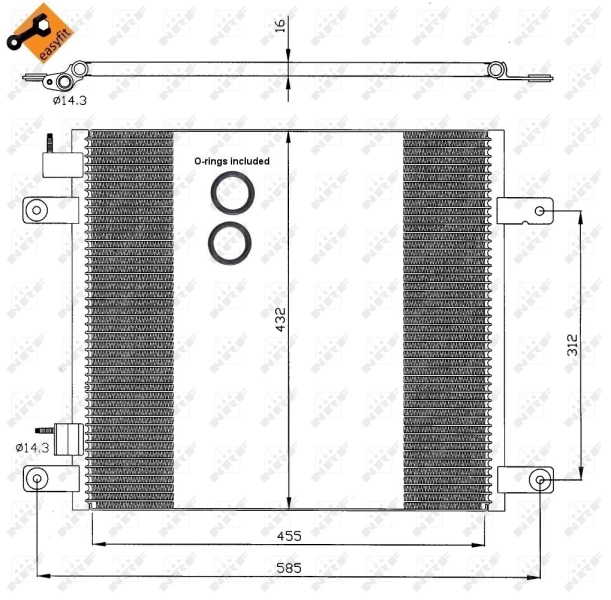 Airco condensor NRF 35364