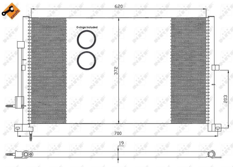 Airco condensor NRF 35365