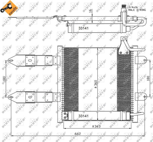 NRF Airco condensor 35367