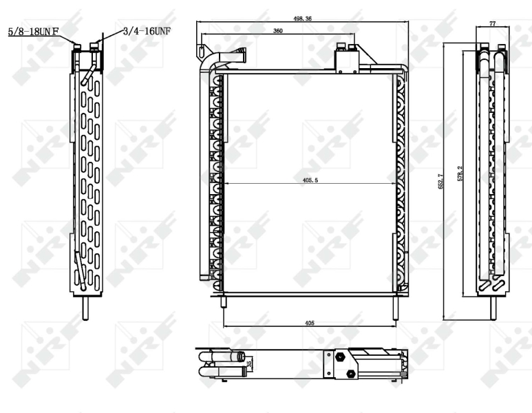 NRF Airco condensor 35371
