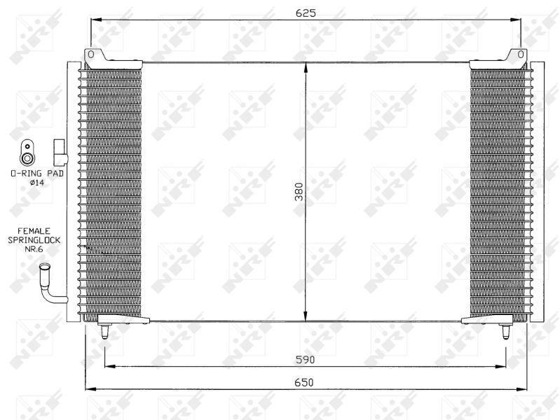 Airco condensor NRF 35378