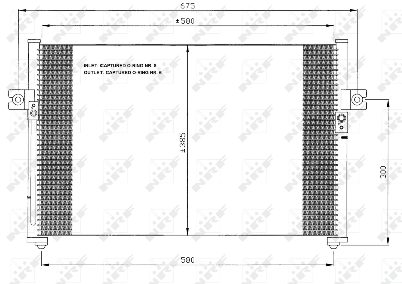 NRF Airco condensor 35389