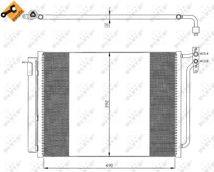 NRF Airco condensor 35406