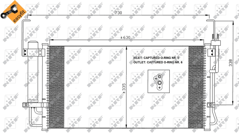 NRF Airco condensor 35429