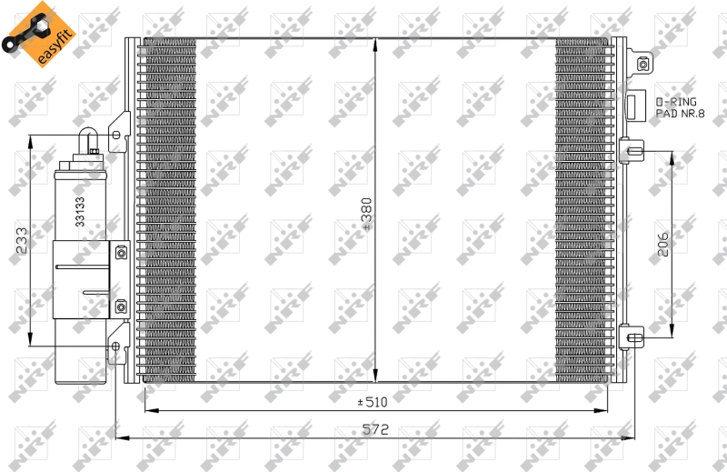 NRF Airco condensor 35430