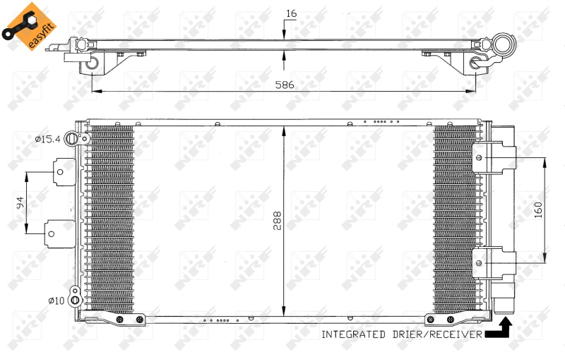 NRF Airco condensor 35436