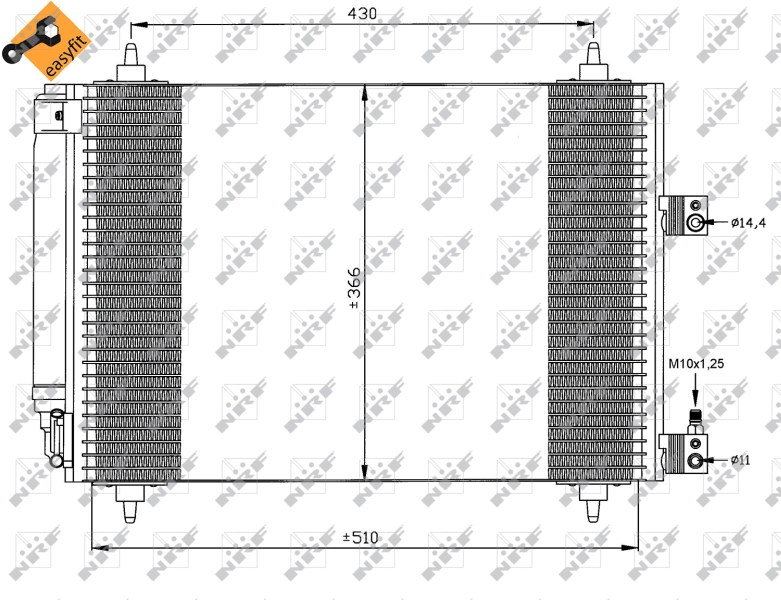 NRF Airco condensor 35443