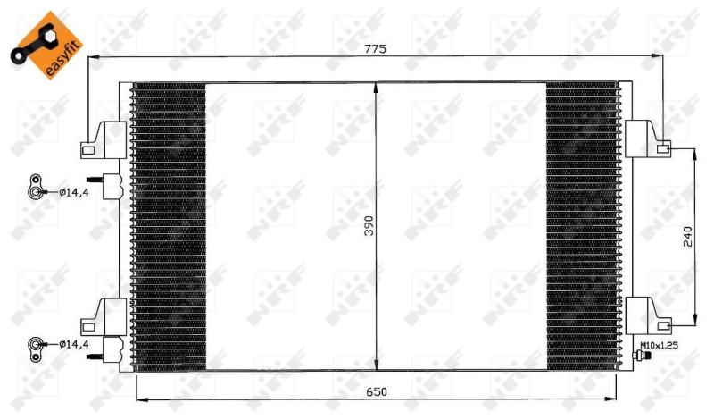 NRF Airco condensor 35447