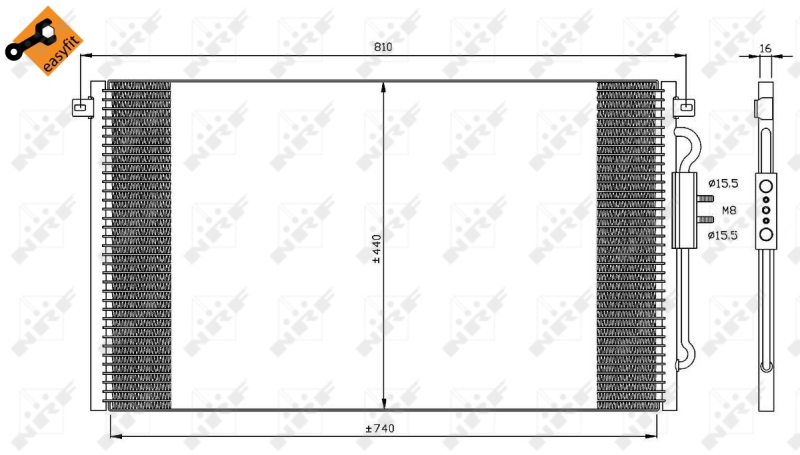 NRF Airco condensor 35448