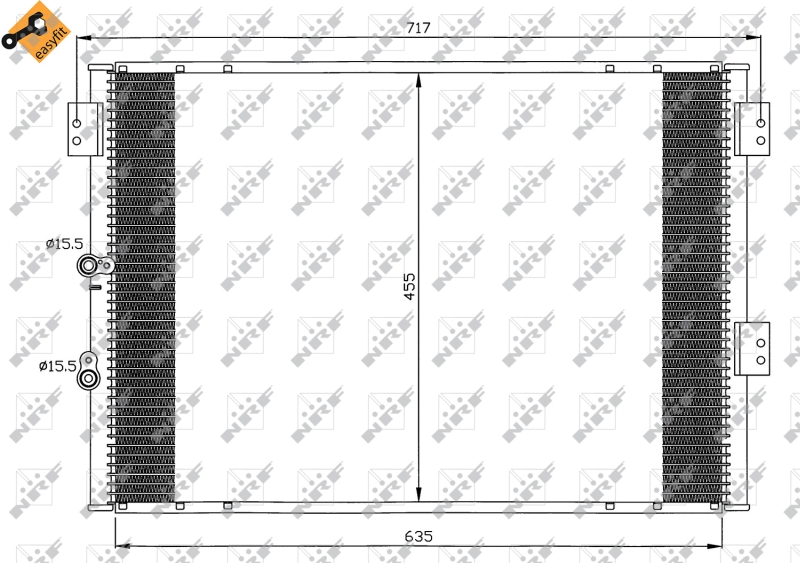 NRF Airco condensor 35461