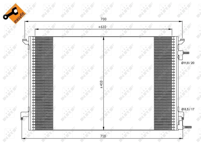 NRF Airco condensor 35467