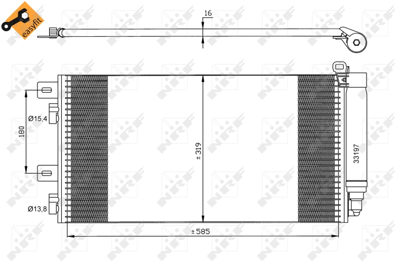 NRF Airco condensor 35481