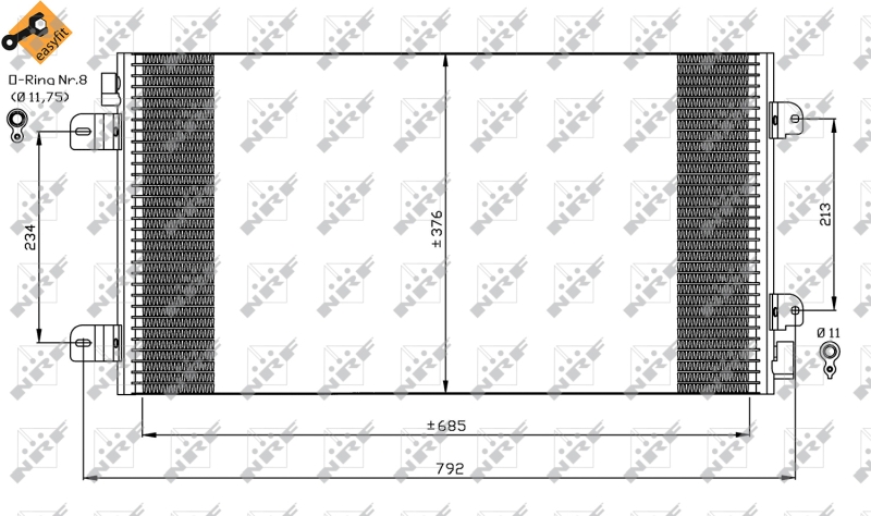 NRF Airco condensor 35485