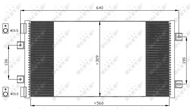 NRF Airco condensor 35492