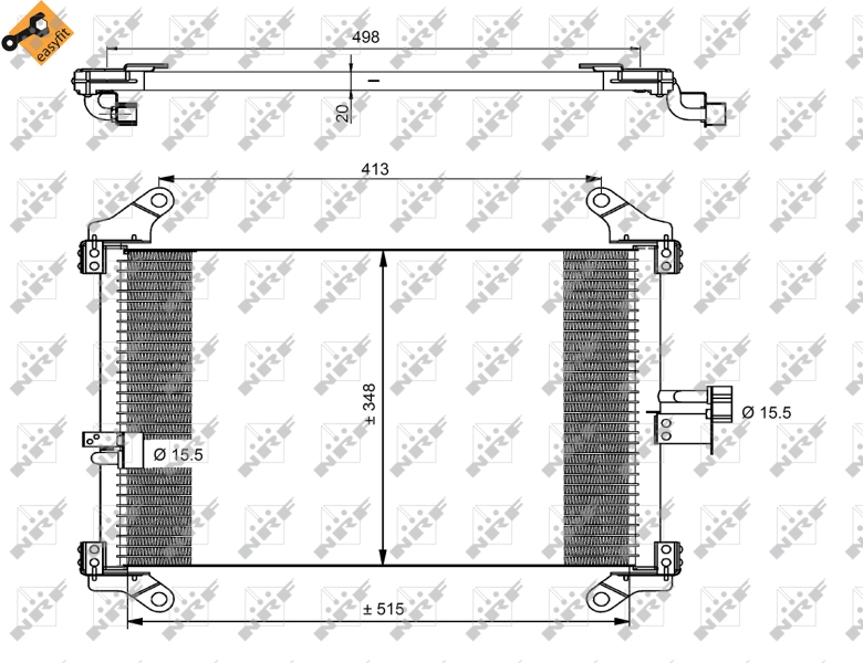 NRF Airco condensor 35494