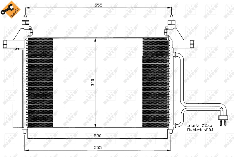 Airco condensor NRF 35495