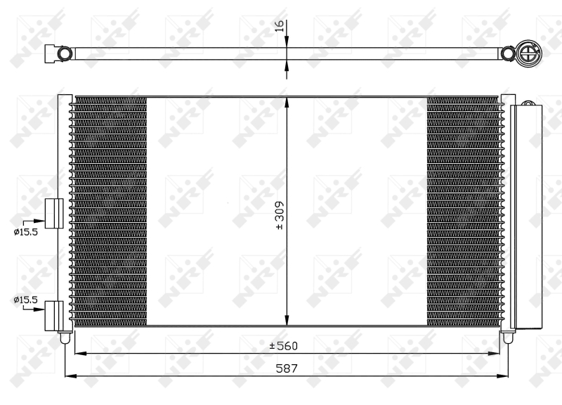 NRF Airco condensor 35500