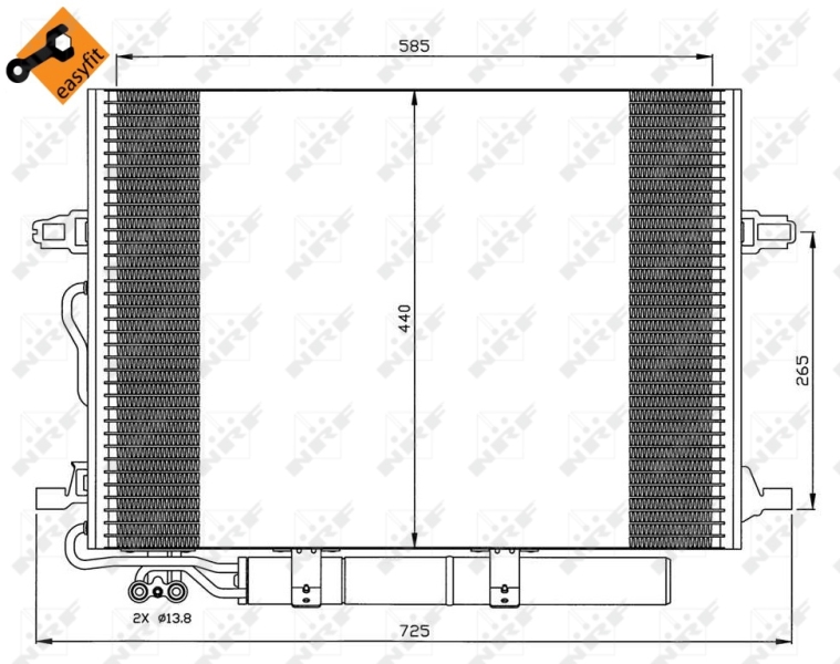 NRF Airco condensor 35517