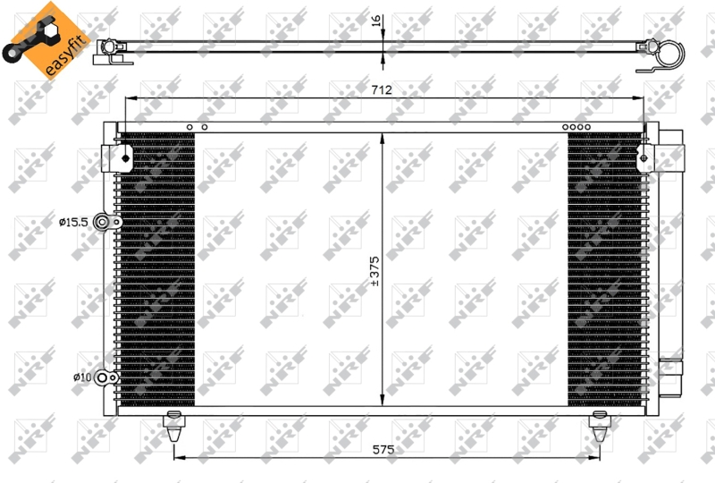 NRF Airco condensor 35518