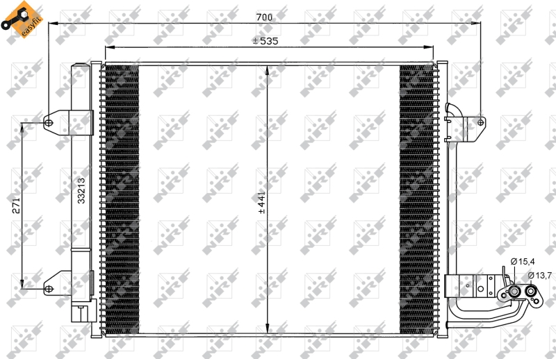 NRF Airco condensor 35521