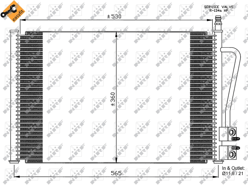 NRF Airco condensor 35524