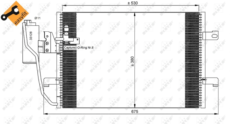 NRF Airco condensor 35527