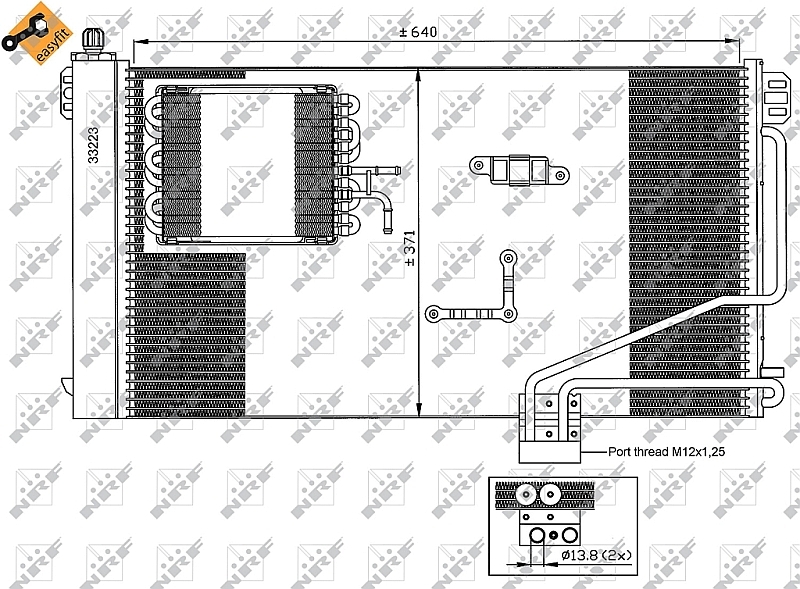 NRF Airco condensor 35536