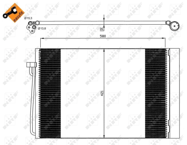 NRF Airco condensor 35537