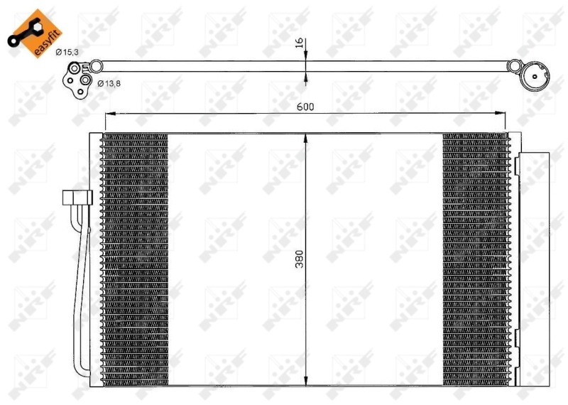 NRF Airco condensor 35538